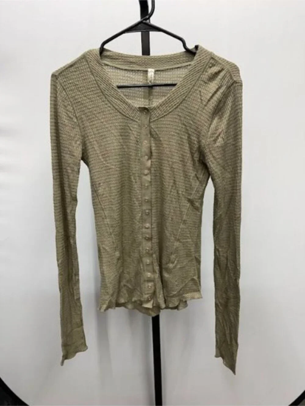 Free People Intimately Going Places Cardi in Sage Beige